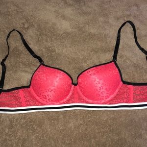 Pink leopard bra